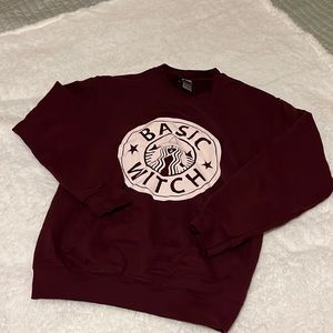 Basic Witch Starbucks Logo Swearshirt